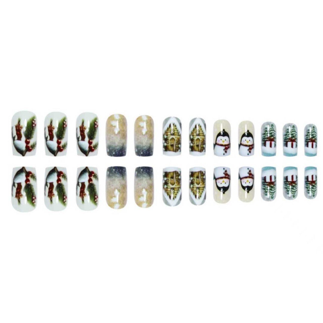 Winter-Themed Decorative Nail Art Acalora