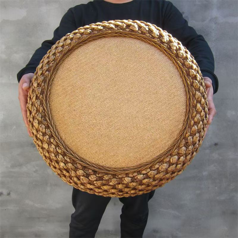 Handcrafted Braided Seat Pouf Acalora