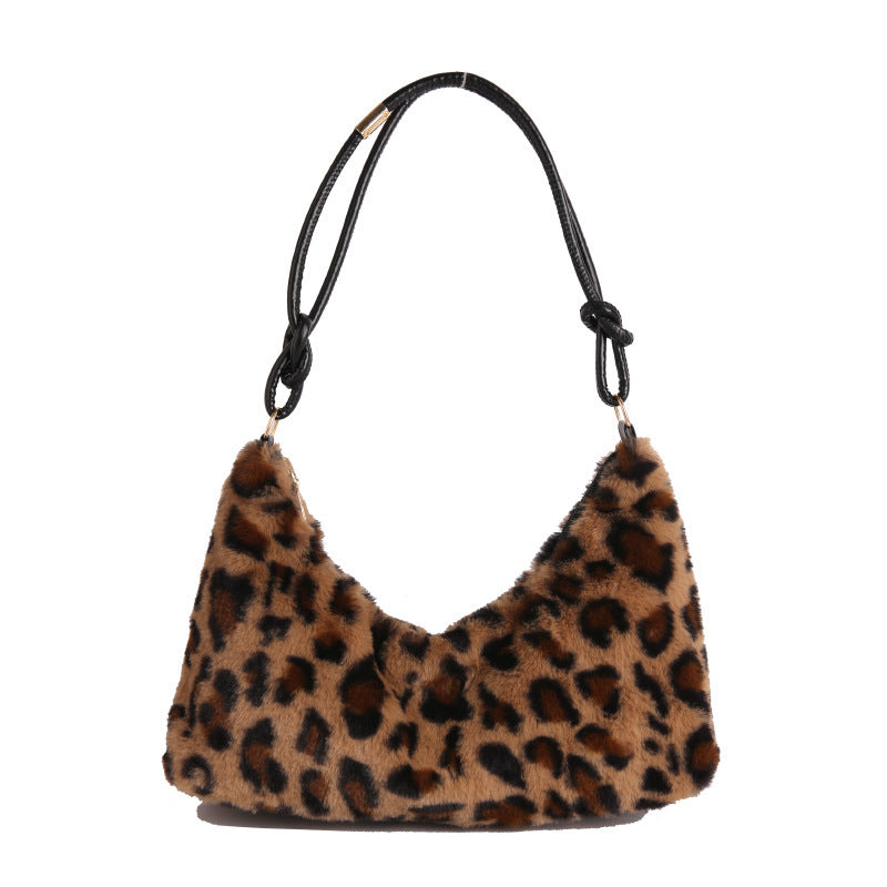 Chic Faux Fur Crossbody Bag Acalora