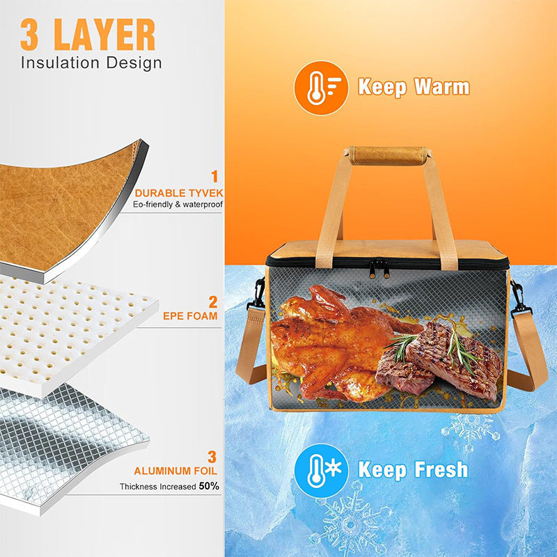Insulated Food Delivery Tote Acalora