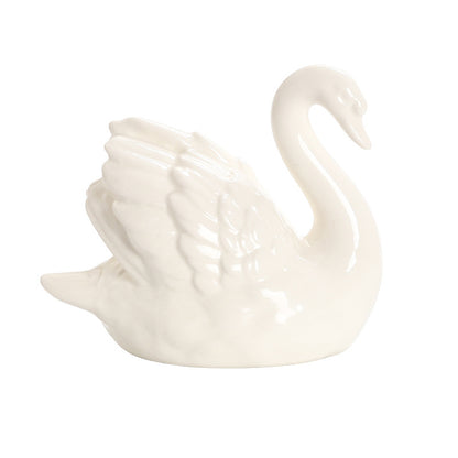 Elegant ceramic swan figure Acalora