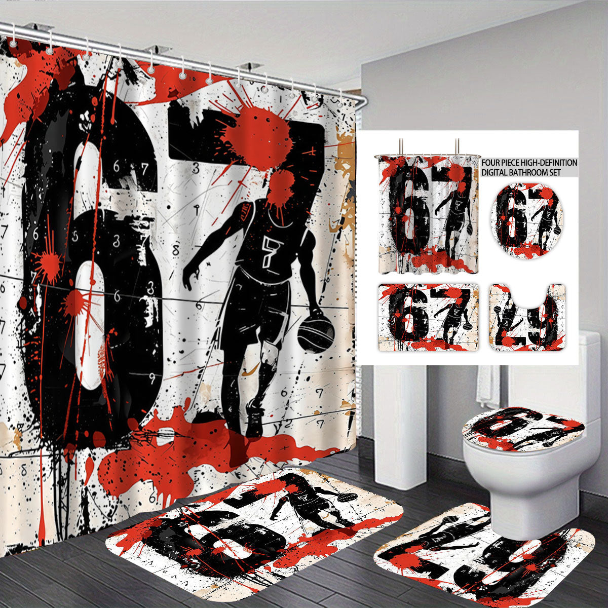 Creative Universe-Themed Bathroom Set