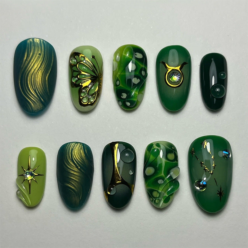Thematic Underwater Nail Art Press-On Set Acalora