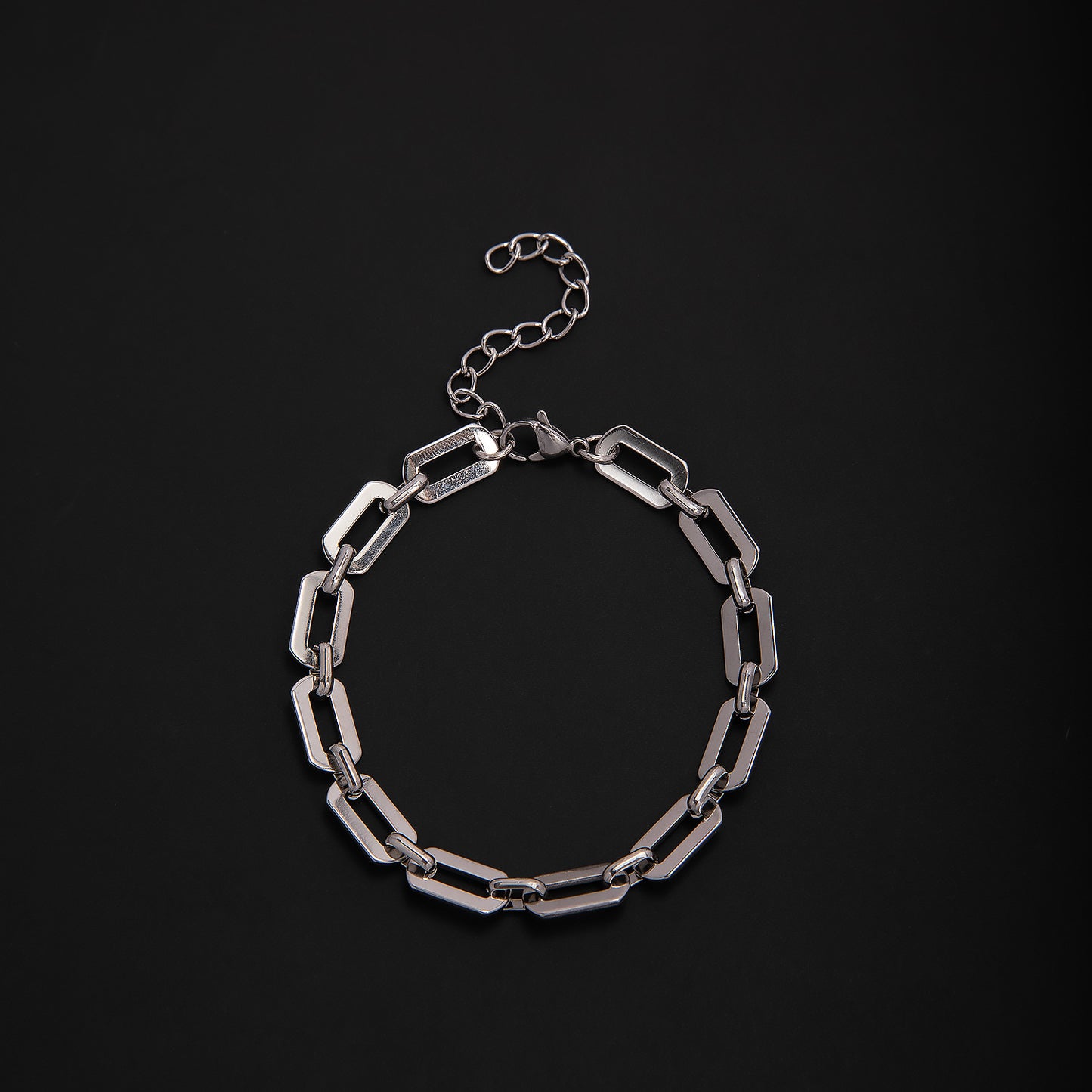 Elegant Geometric Link Bracelet Acalora