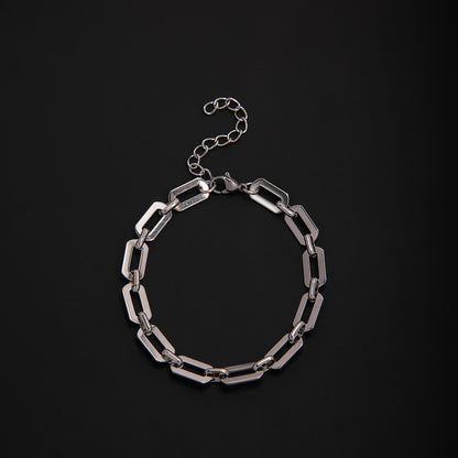 Elegant Geometric Link Bracelet Acalora