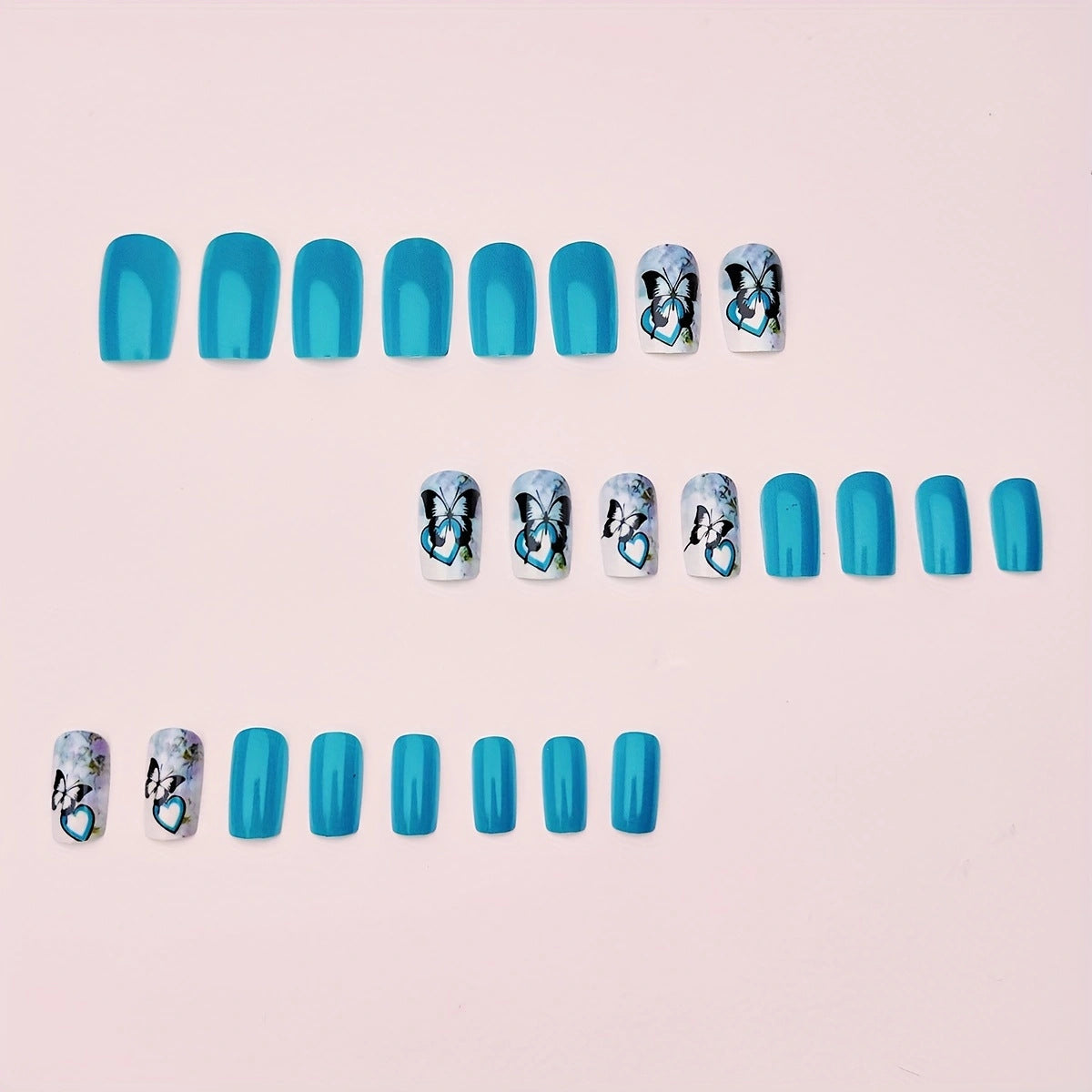 Artistic Butterfly-Themed Nail Art Acalora
