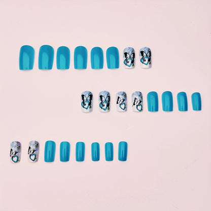 Artistic Butterfly-Themed Nail Art Acalora