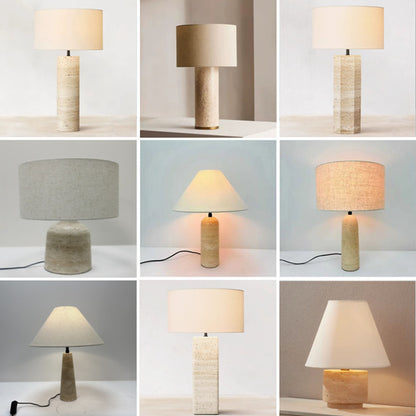 Modern Decorative Table Lamp with Cylinder Base