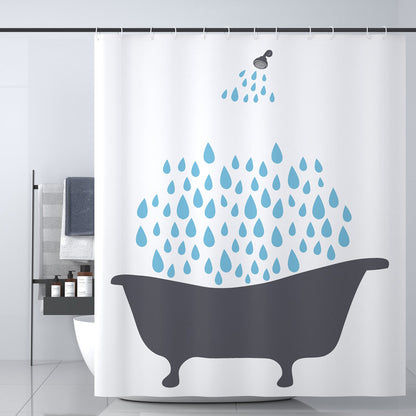 Tropical Cactus-Themed Shower Curtain