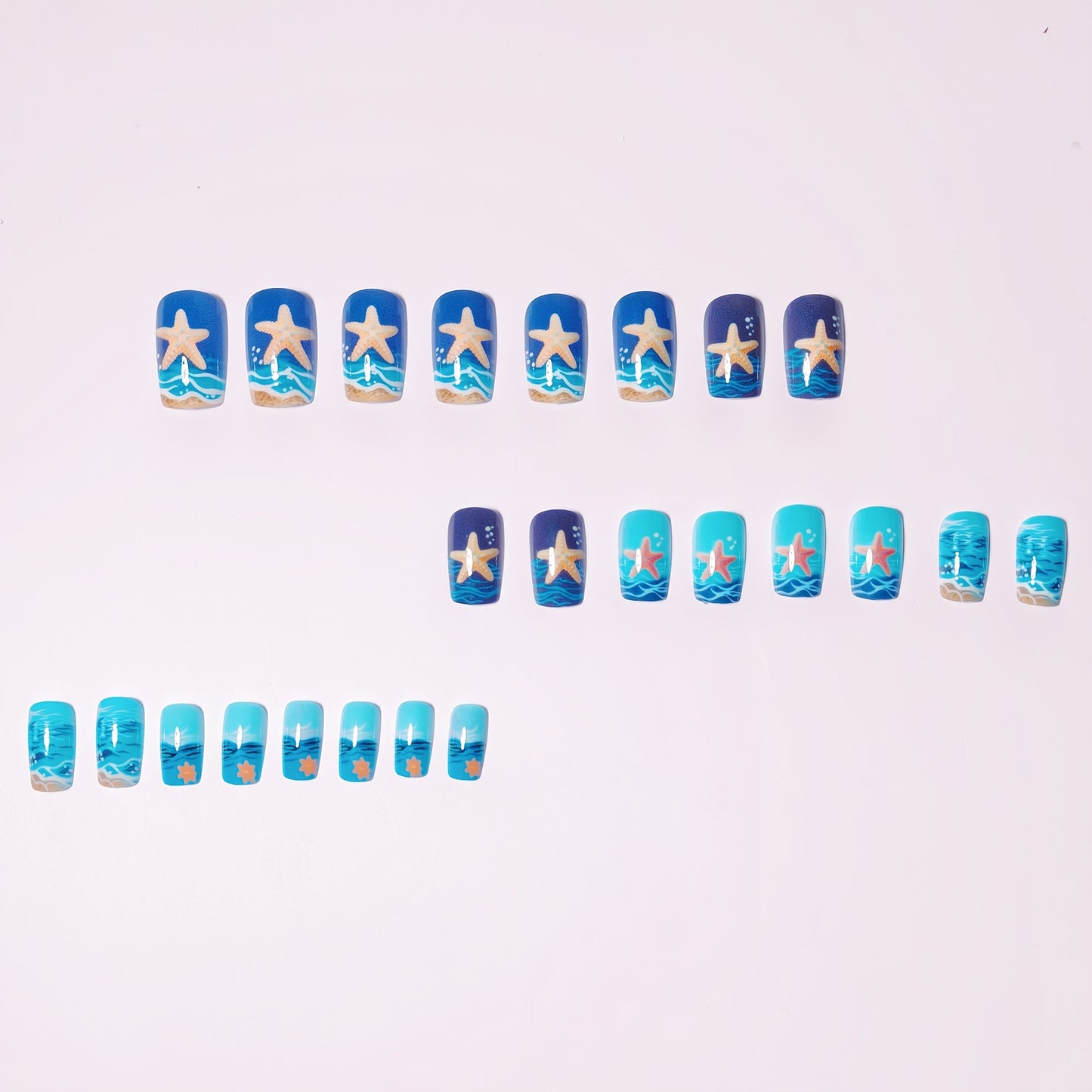 Nautical Themed 3D Acrylic Nail Art Acalora