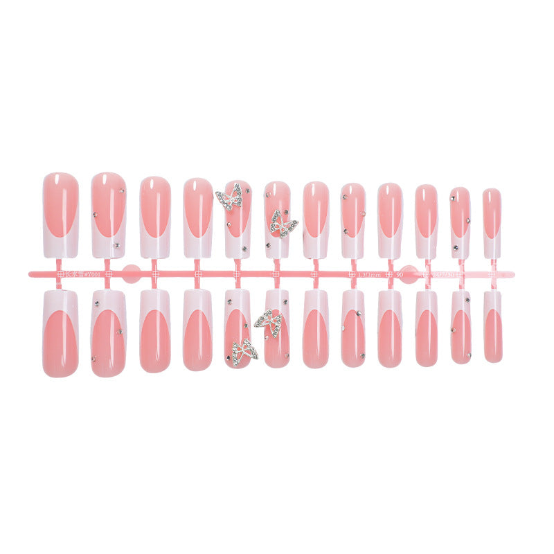 Decorative Press-On Nail Kit with Butterfly Accents Acalora