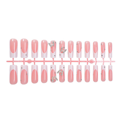 Decorative Press-On Nail Kit with Butterfly Accents Acalora