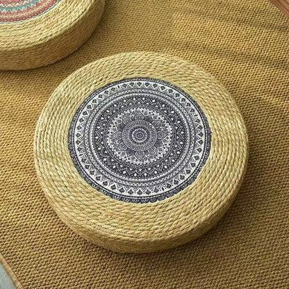 Beef Artificial Leather Pouf Acalora