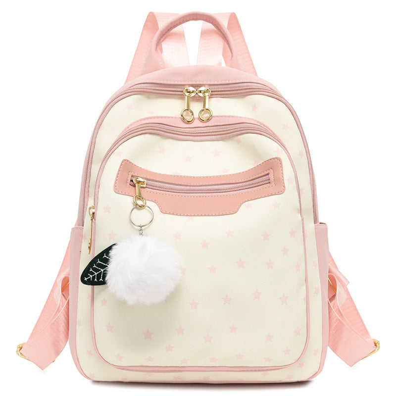 Chic Star Patterned Backpack Acalora