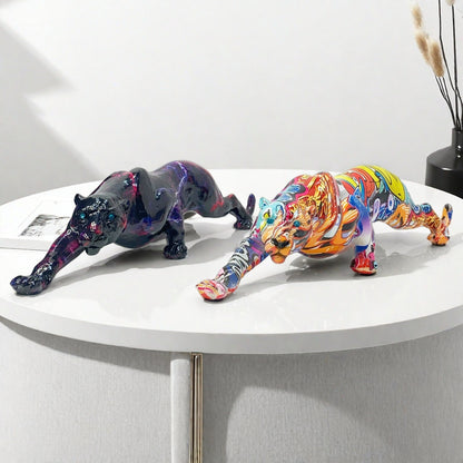 Artful Panther Sculpture Handmade Acalora