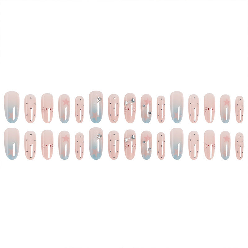 Creative nail art set with sparkling star and animal designs Acalora