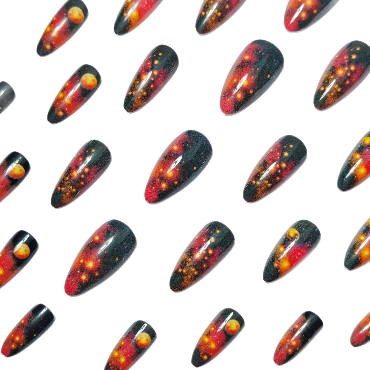 Celestial Galaxy-Inspired Nail Art Acalora