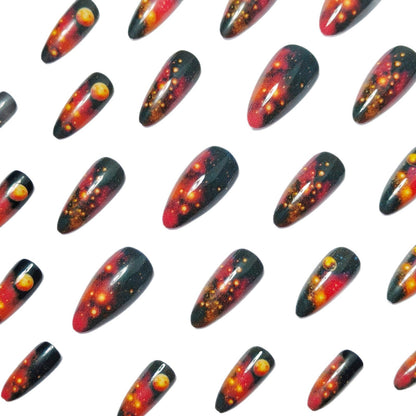 Celestial Galaxy-Inspired Nail Art Acalora