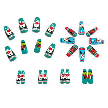 Artificial nails with festive Christmas design Acalora