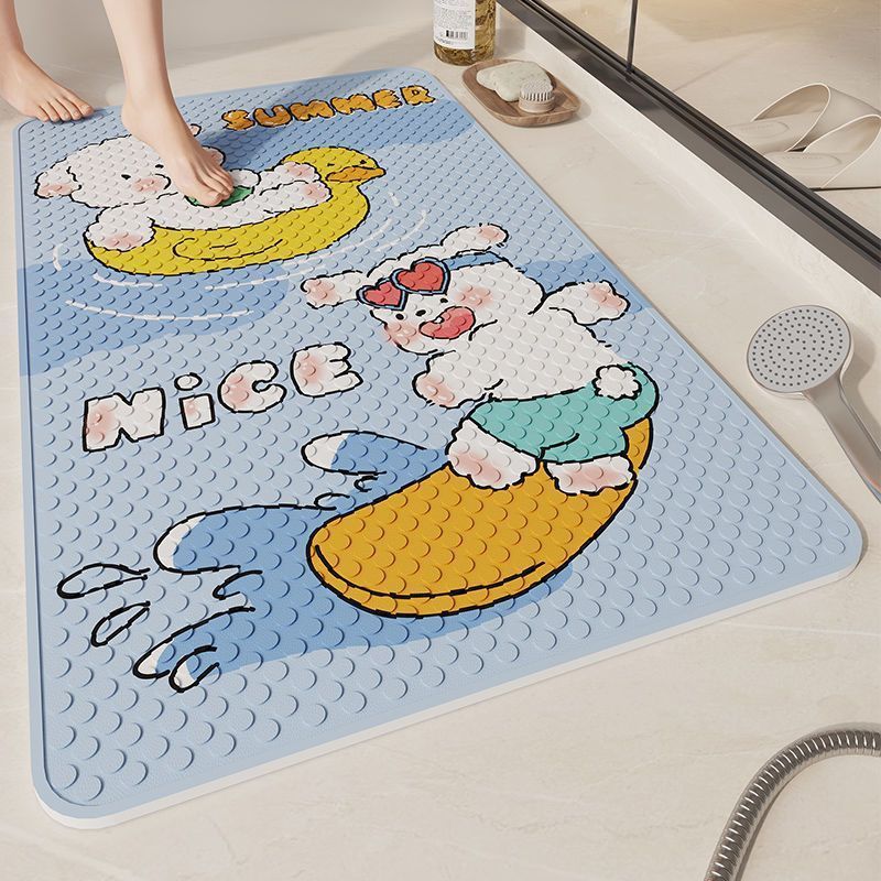 Cartoon-Themed Bath Mat