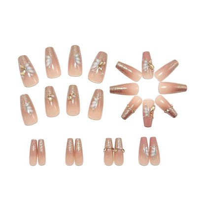 Luxury glitter design artificial nails Acalora