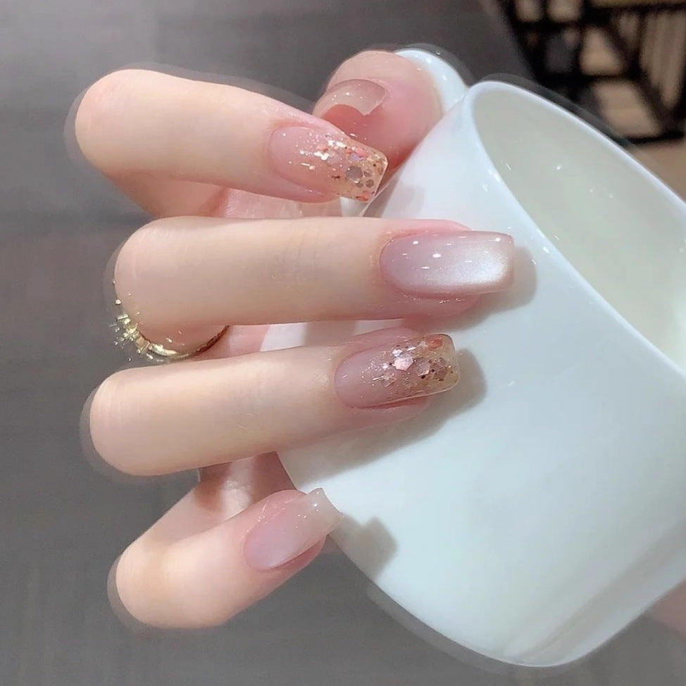 Artificial nails with glitter finish Acalora