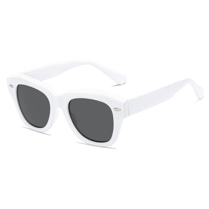 Women stylish sunglasses in modern design with transparent frame Bowlift