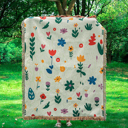 Artistic Woven Throw Blanket