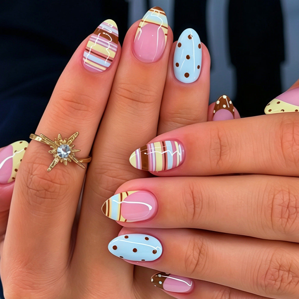Artistic Stiletto Nail Design Acalora