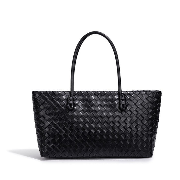 Woven Leather Tote Bag Acalora
