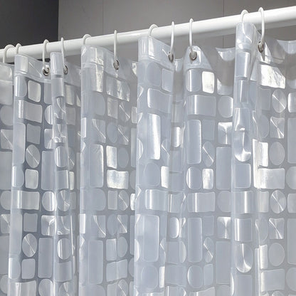 Contemporary Geometric Design Shower Curtain