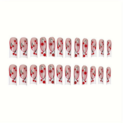 Cherry Blossom Themed Press-On Nails Acalora