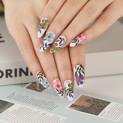 Artificial nails with floral accent Acalora