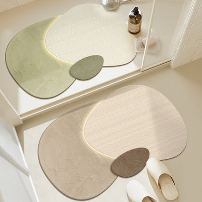 Floral-Inspired Decorative Bath Mat