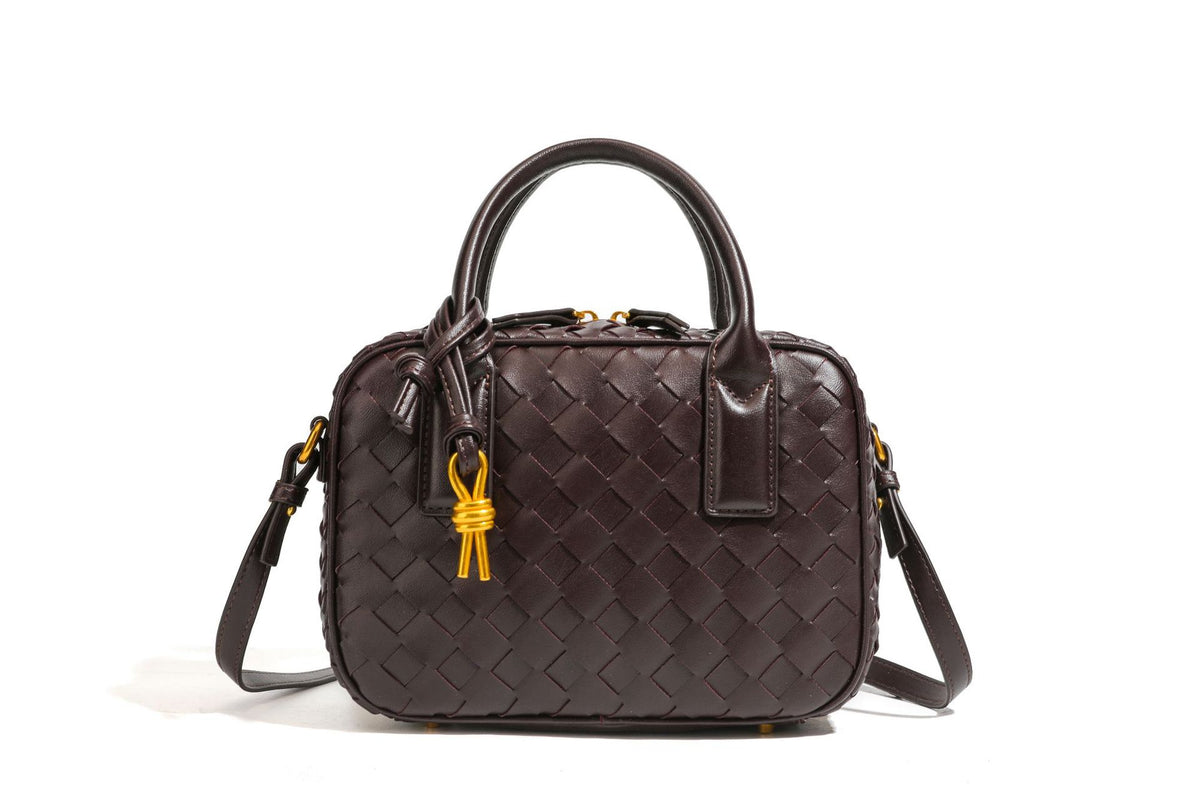 Textured Leather Boutique Handbag Acalora