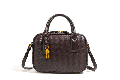 Textured Leather Boutique Handbag Acalora