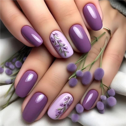 Elegant Floral Design Nail Wraps Acalora