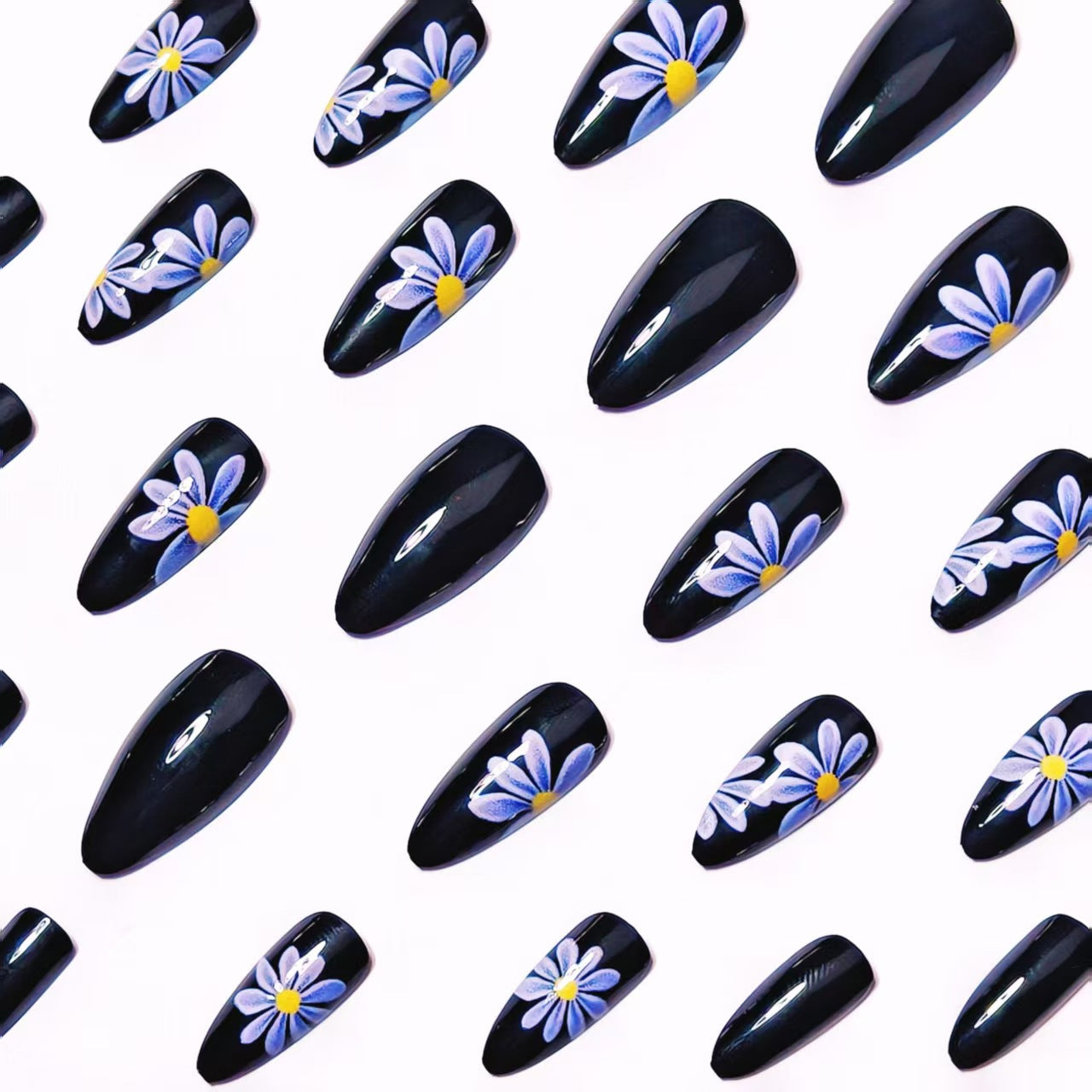 Artistic Floral Nail Art Acalora
