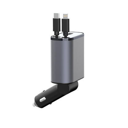 BowLift | VoltEdge Retractable Car Charger – Universal Fast Charger 80 cm