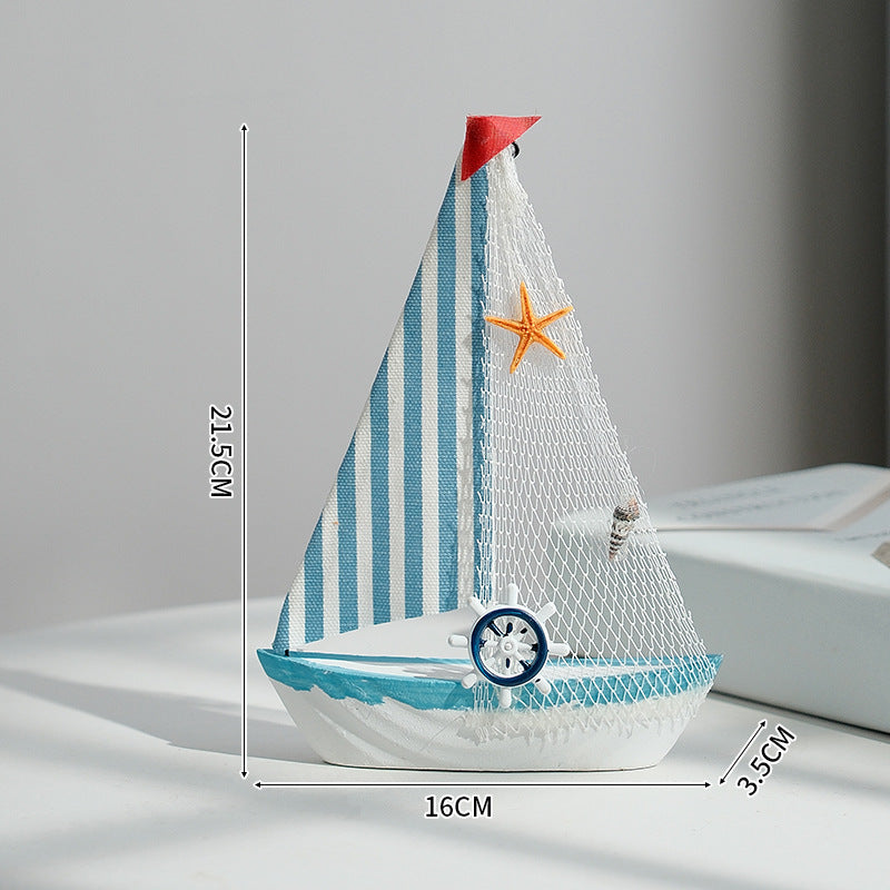 Classic Nautical Sailboat Model