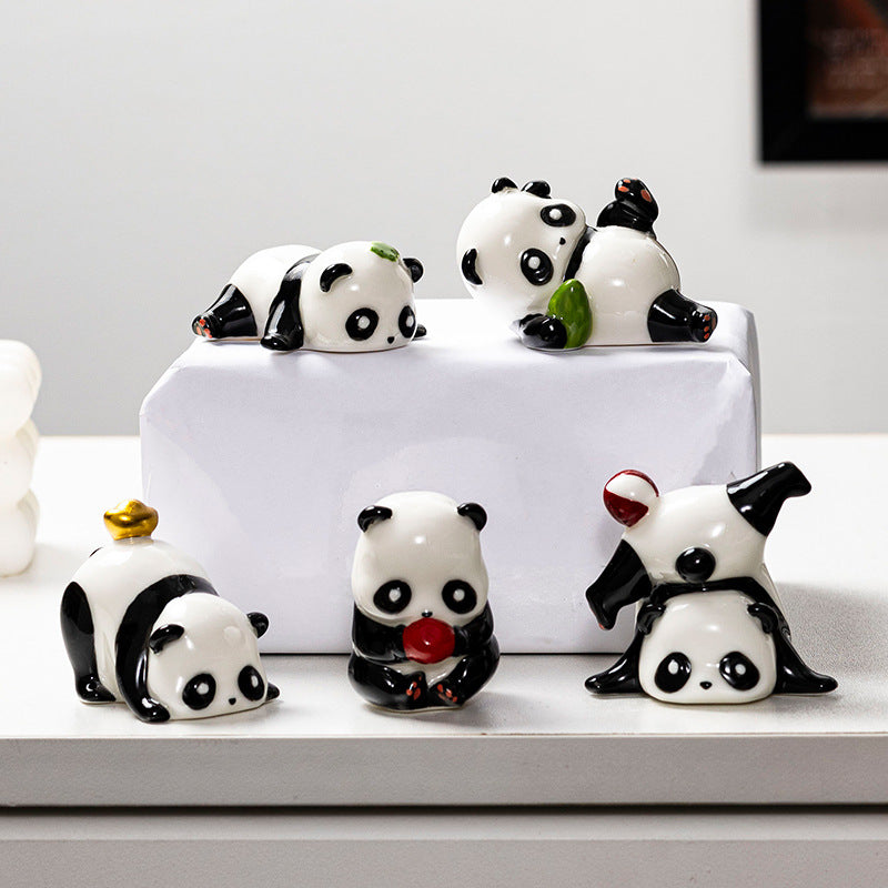 Cute Panda Decorative Figure Acalora