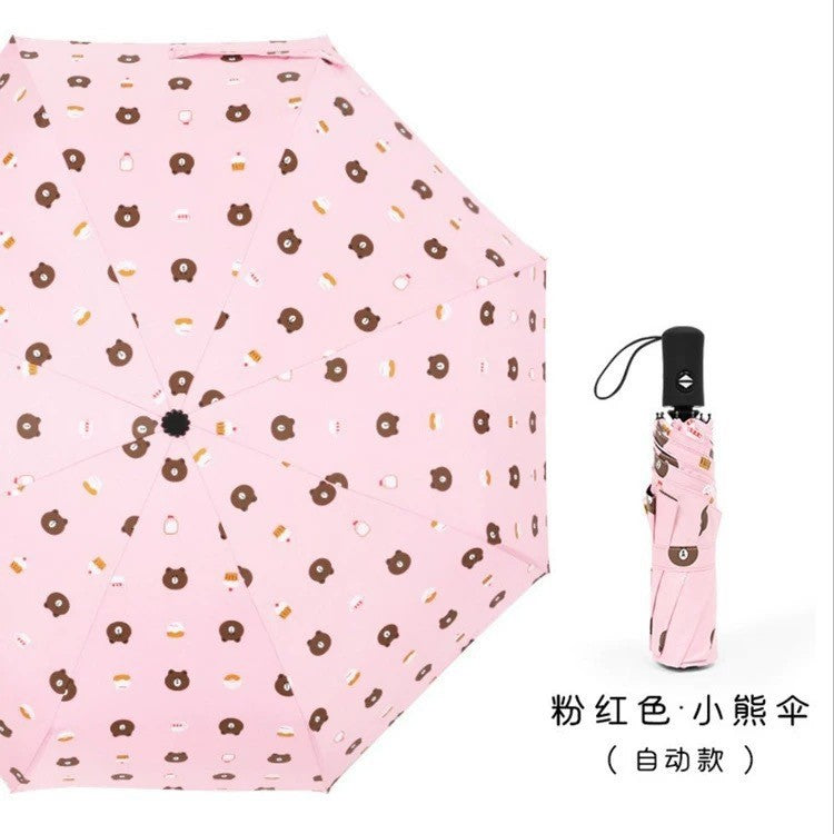 Women's creative folding umbrella with animal motif Bowlift