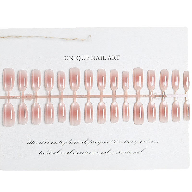 Acrylic nail set with elegant ombre effect and high gloss finish Acalora