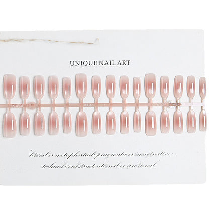 Acrylic nail set with elegant ombre effect and high gloss finish Acalora