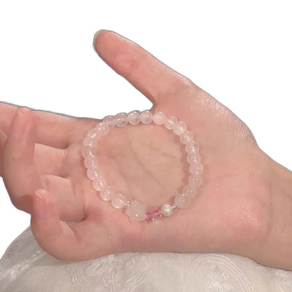 Elegant Rose Quartz Stretch Bracelet Acalora