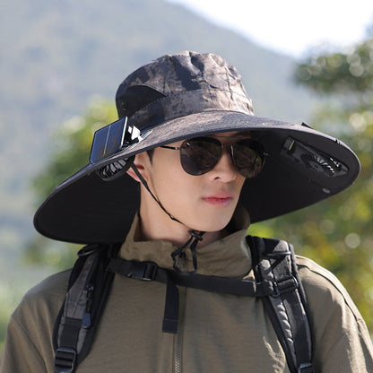 wide-brimmed outdoor sun hat with UV protection, breathable mesh, and adjustable chin strap Bowlift