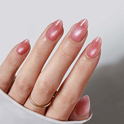 Elegant Almond-Shaped Press-On Nails Acalora