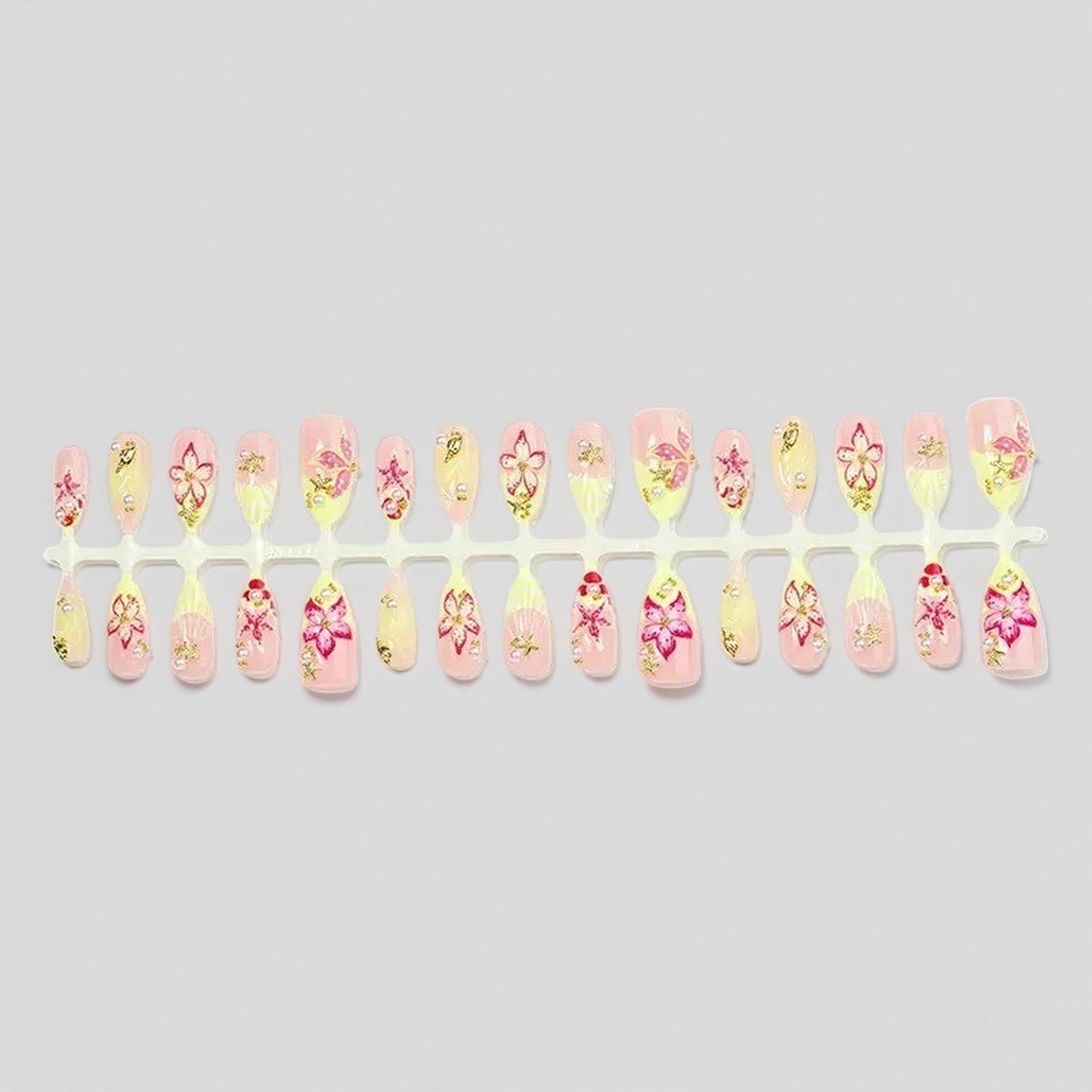 Floral Design Luxury Press-On Nails Acalora