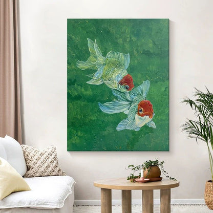 Artistic Goldfish Canvas Wall Art