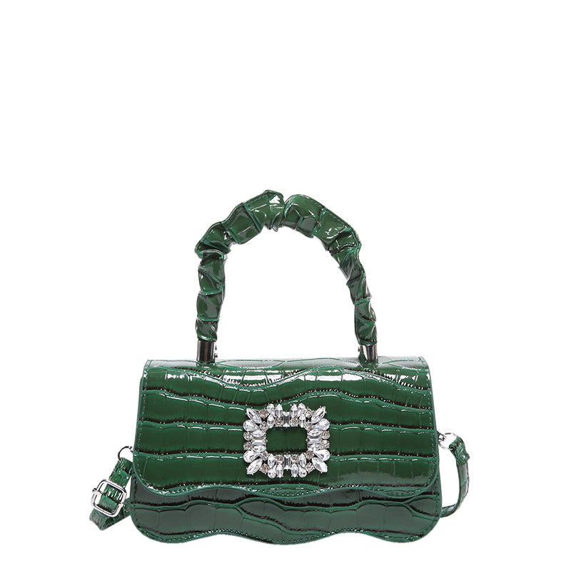 Glamorous Crocodile Texture Evening Handbag Acalora
